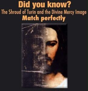 Shroud Matches Divine Mercy Image